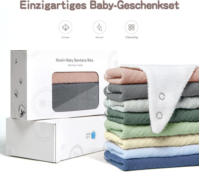 Thumbnail 6 de lulumoon Sabberlätzchen Musselin Dreieckstuch 👶