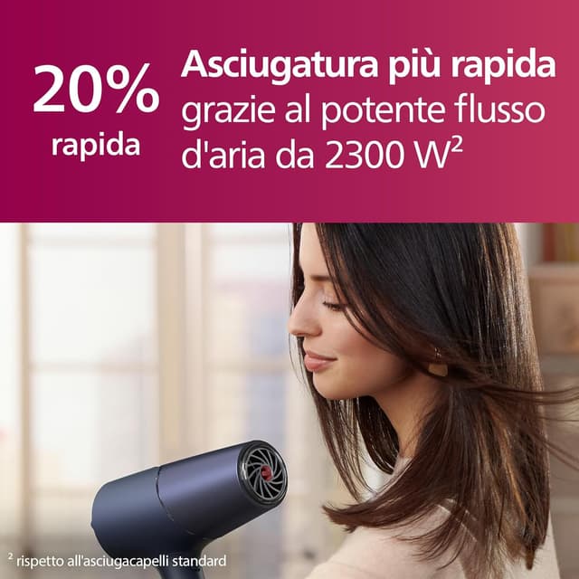 Detalle de Philips Asciugacapelli Serie 5000 BHD510/20 con ThermoShield e tecnologia agli ioni