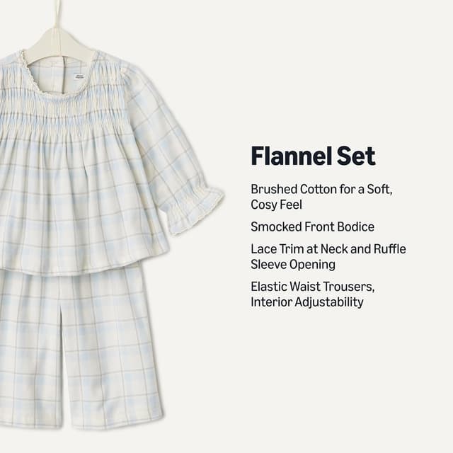 Thumbnail 2 de Amazon Essentials Baby Girls Long Sleeve Flannel Set 👶