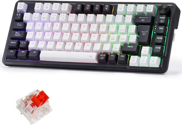 Detalle de Redragon K673 Pro 75% Teclado mecánico