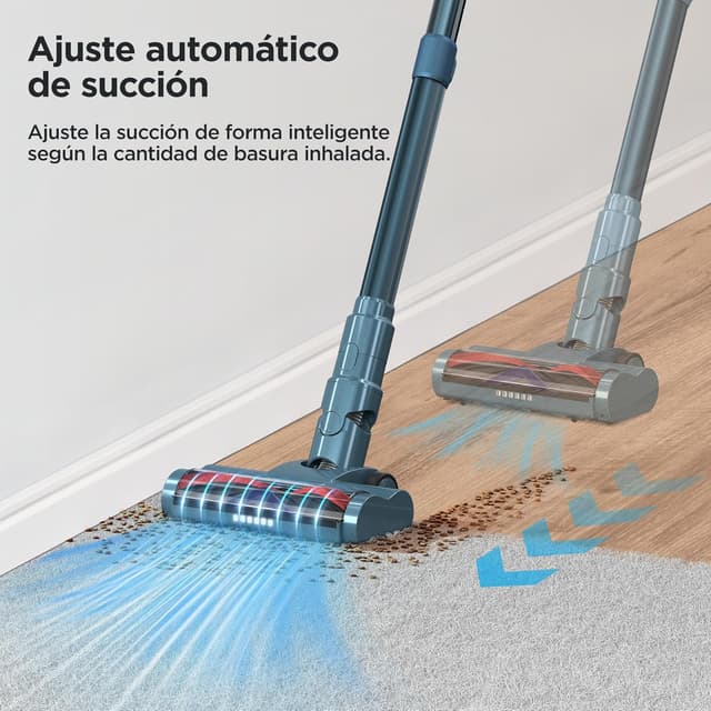 Detalle de HAIMEEC Aspiradora Sin Cable 6 en 1 🌀 Motor 120,000 RPM