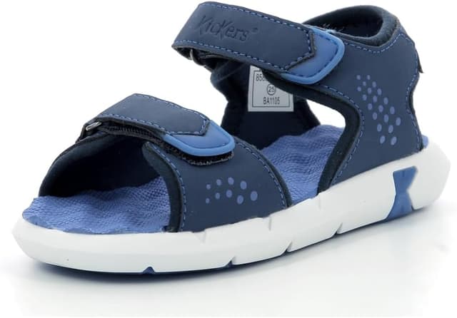 Detalle de Sandales enfant Jumangap en bleu marine (scratch) – Saison printemps/été