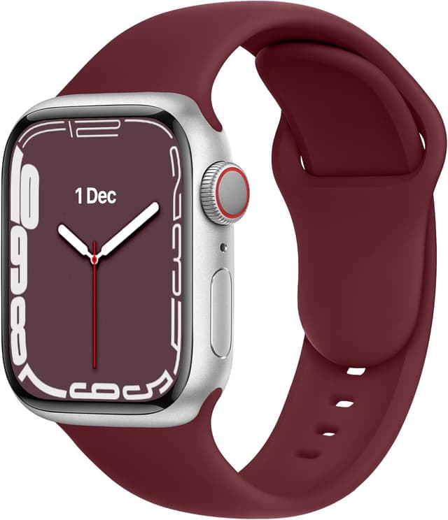 Detalle de Bracelet silicone DONEGANI C1B pour Apple Watch Ultra 2 & séries 10 à 3 (sport, Unisexe)