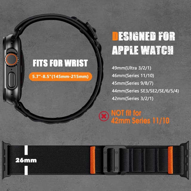 Thumbnail 4 de Bandletic Nylon Strap for Apple Watch Ultra 49mm