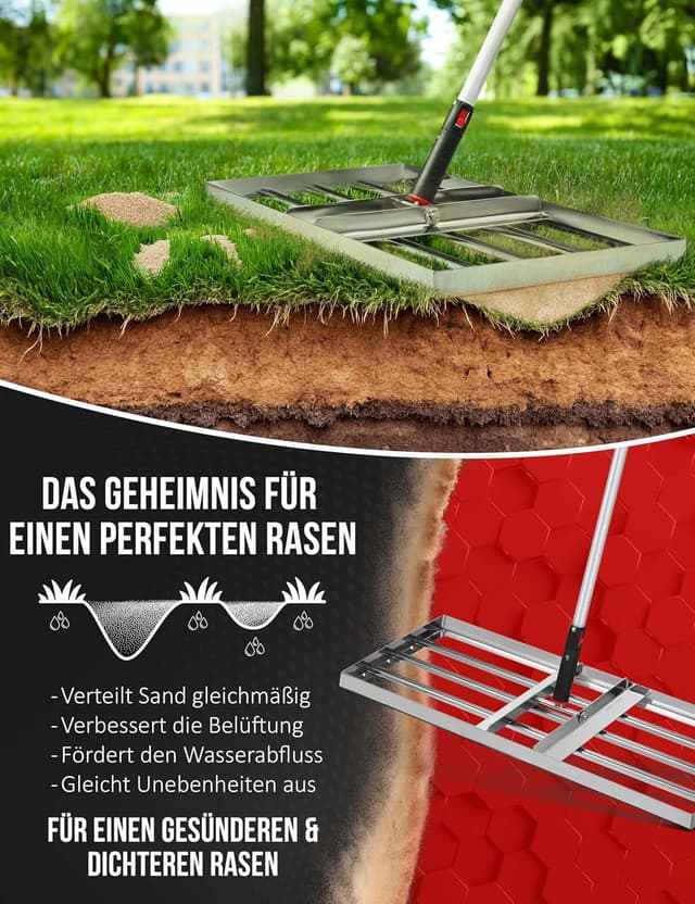 Detalle de Rasenrakel Edelstahl KSP-TEC 75 x 35 cm