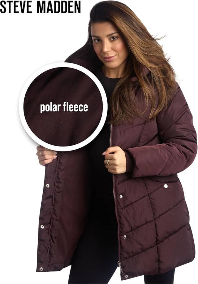 Thumbnail 4 de Steve Madden Long Puffer Coat heavyweight insulated parka