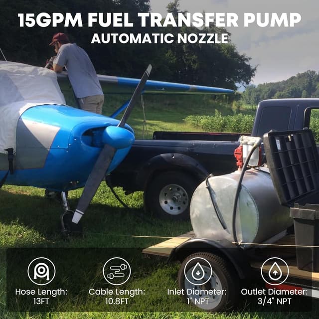 Thumbnail 4 de POXURIO 15GPM 12V Fuel Transfer Pump