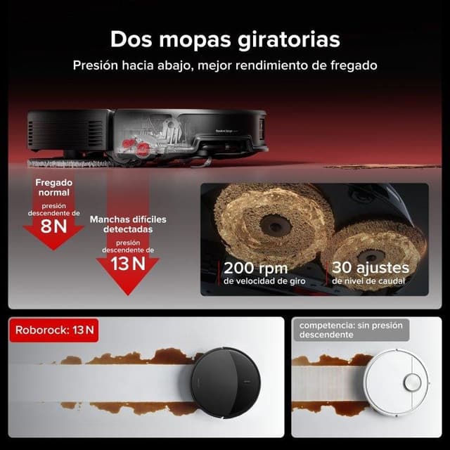 Detalle 2 de Roborock Saros 20X robot aspirador 36.000 Pa