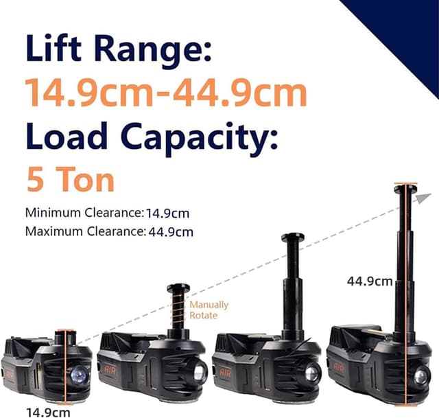 Thumbnail 1 de ROGTZ Hydraulic Car Jack Kit 5 Ton with Air Pump