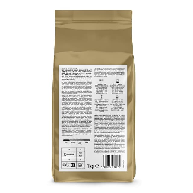 Detalle de by Amazon House Blend Gold Kaffee-Bohnen (100% Arabica), Röststärke 3, medium, 1 kg