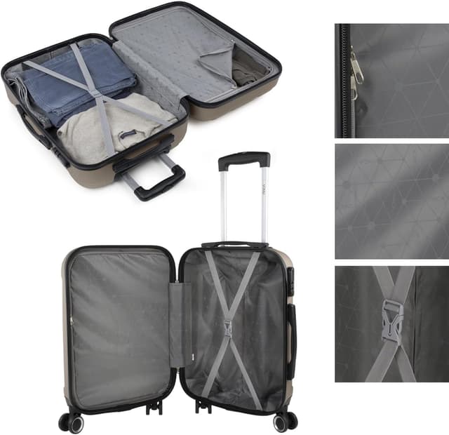 Detalle 2 de ITACA Maleta de Cabina Rígida 55x40x20 ✈️ Ligera y Compacta