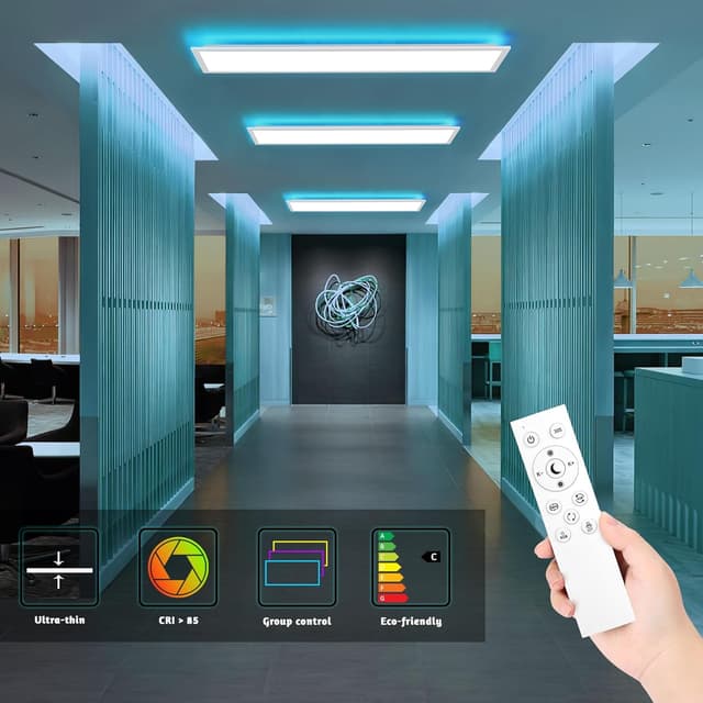 Thumbnail 4 de LEOEU LED Panel Deckenleuchte 120x30CM