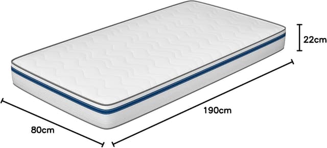 Detalle de Materasso memory foam MiaSuite 80x190