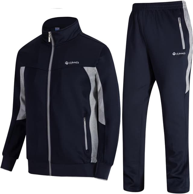 Detalle de TBMPOY Men's Tracksuits 2-Piece Full Zip