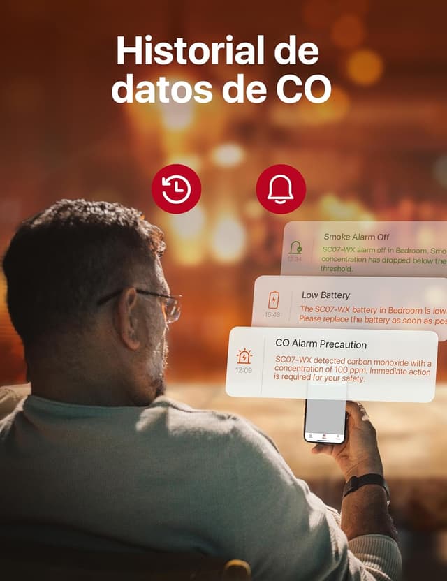 Thumbnail 4 de X-Sense SC07-WX Detector 2 en 1 con batería reemplazable