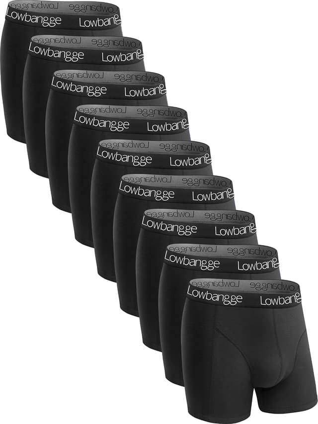 Detalle de Lowbangge 9er Pack Boxershorts aus Baumwolle