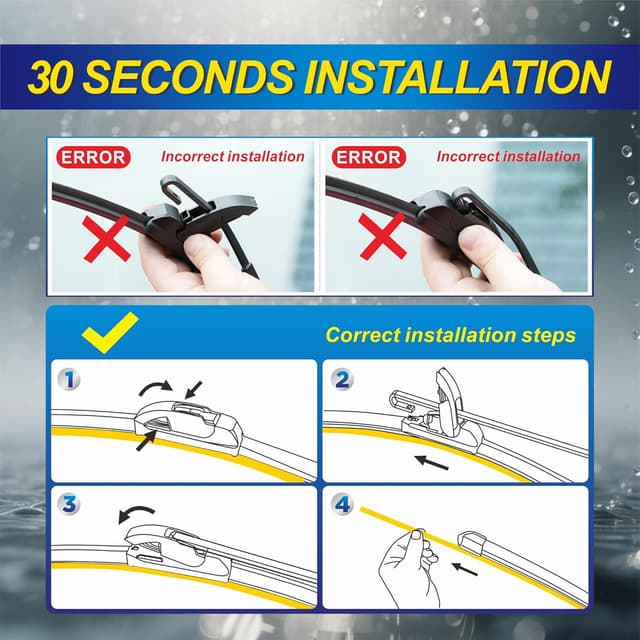 Thumbnail 5 de 5 PLUS® Silicone Wiper Blades 26"/17"/12"