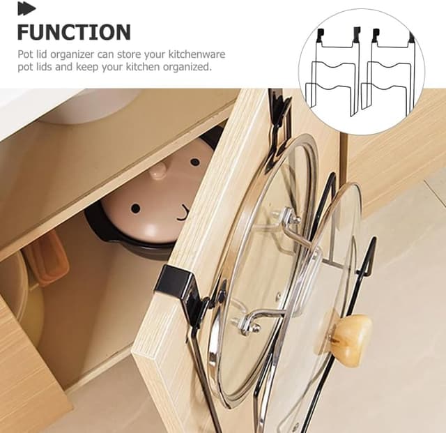 Thumbnail 6 de CHILDWEET Over‑door Pot Lid and Board Rack