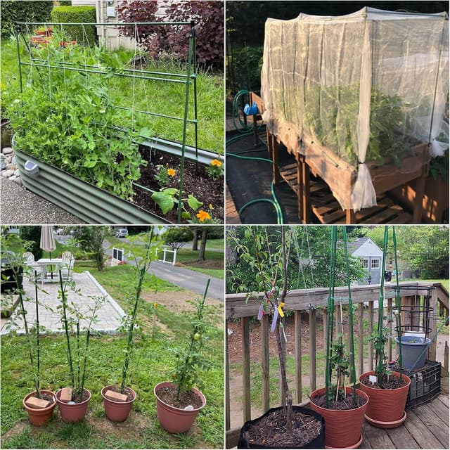 Detalle 2 de VonLux 40cm 30Pcs Plant Stakes Kit with Trellis Connector Clips and Plant Ties