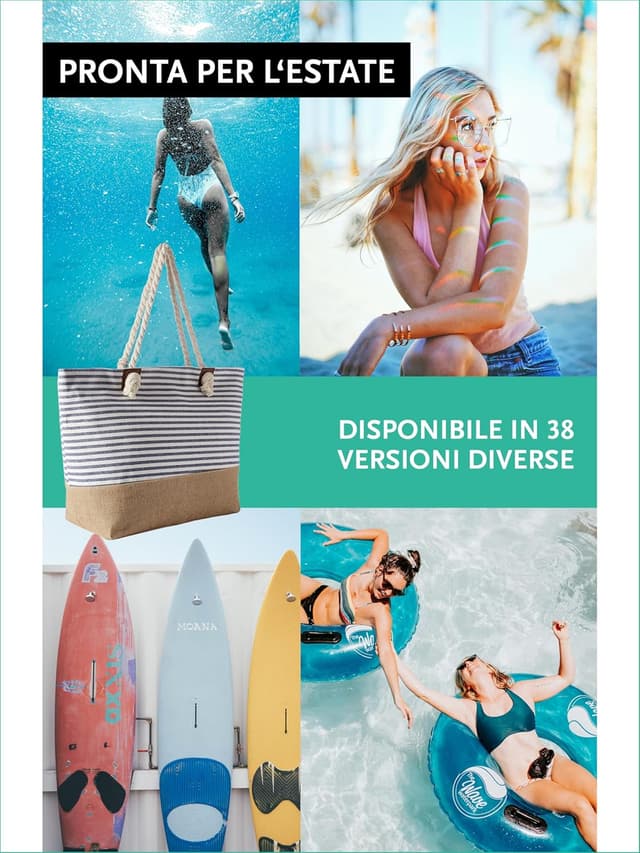 Thumbnail 4 de DonDon Grande borsa da spiaggia idrorepellente