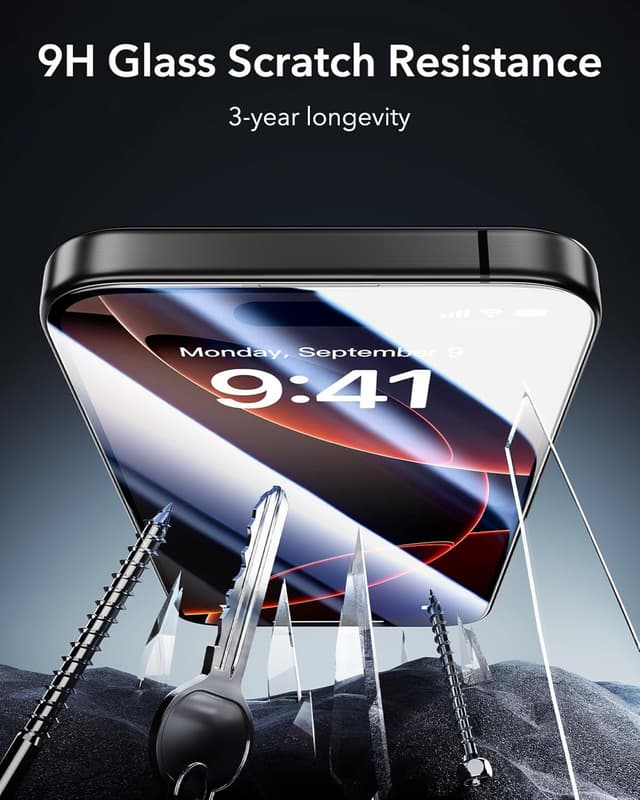 Thumbnail 6 de ESR Tempered Glass for iPhone 16 Pro Max 3-pack