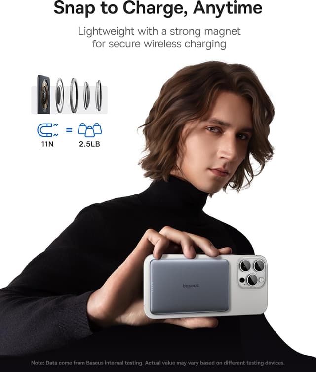 Detalle 2 de Baseus Picogo AM41 5000mAh MagSafe power bank