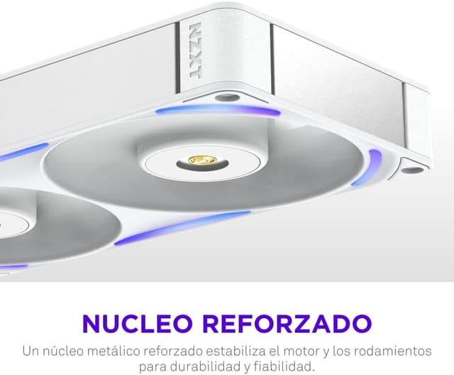Thumbnail 6 de NZXT F240X Ventilador Rendimiento Marco Único 2x120 PWM RGB Blanco