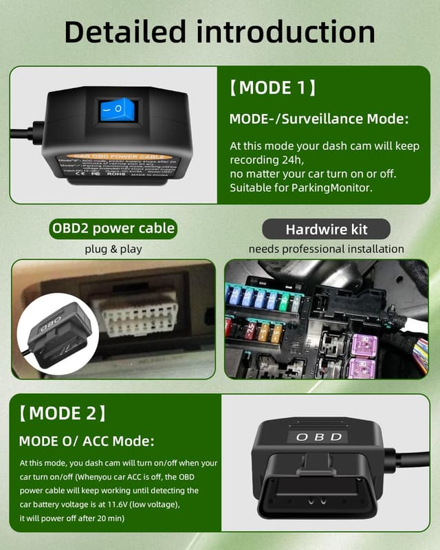 Thumbnail 2 de YANBORONSN OBD Power Cable 3.5m