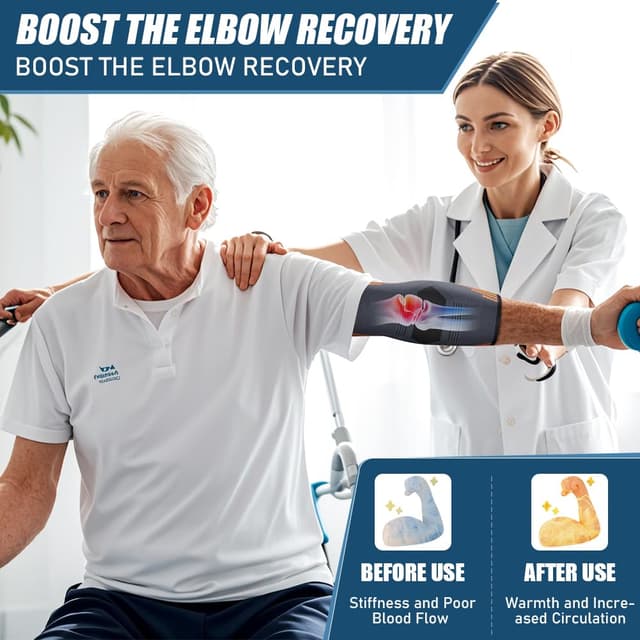 Detalle 1 de AOOWU tutore epicondilite gomito, 2 pezzi