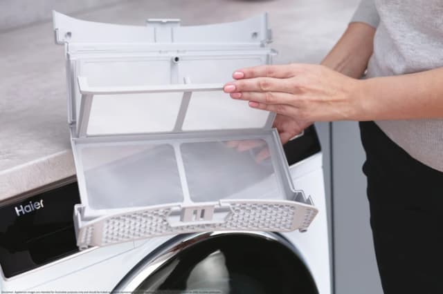 Detalle de Haier HD80-A3959 Wärmepumpentrockner mit i-Refresh und hOn App