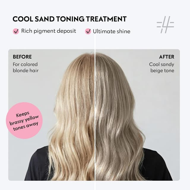 Detalle de FOUR REASONS Color Mask in Cool Sand Blonde (27 Colors) – Hair Gloss & Color Depositing Conditioner (6.76 fl oz)