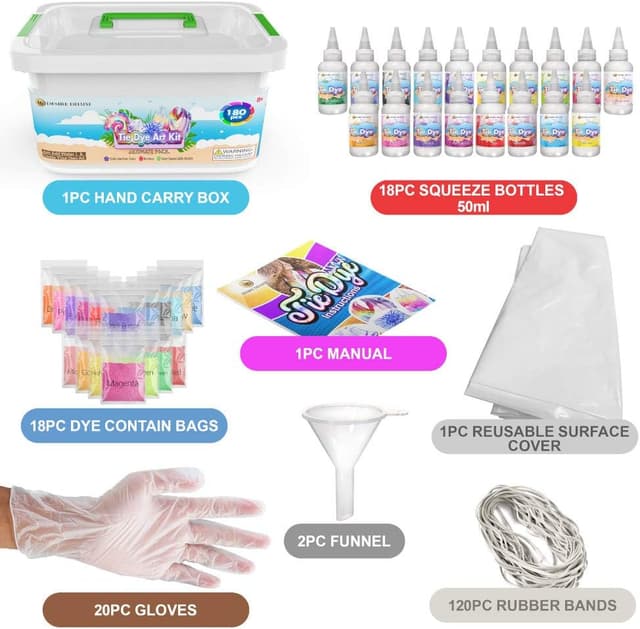 Detalle 2 de Desire Deluxe Tie Dye Kit 18 colours set 🎨