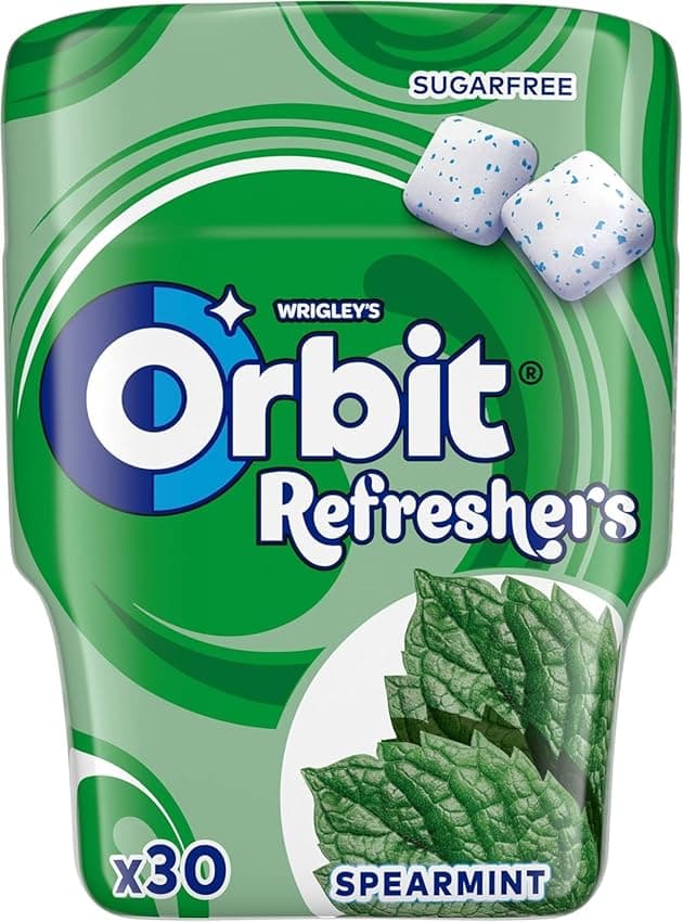 Detalle de Orbit Refreshers, Chicles Sin Azúcar Sabor Hierbabuena 🍃