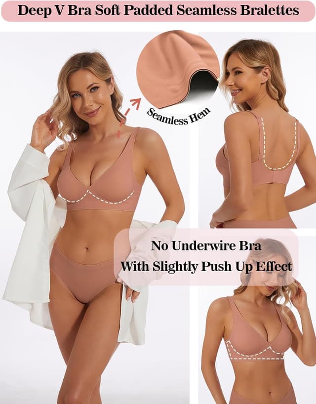 Detalle 2 de BOUFOR Deep V Push Up Bralette