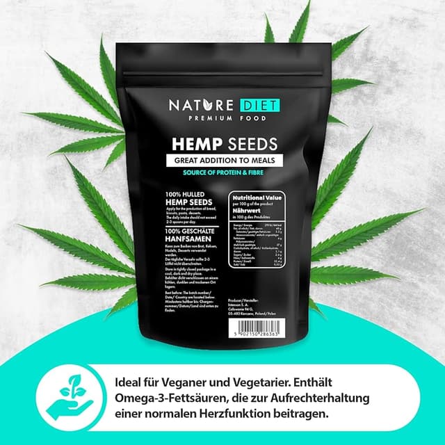 Thumbnail 3 de Nature Diet Semillas de Cáñamo peladas 1000 g