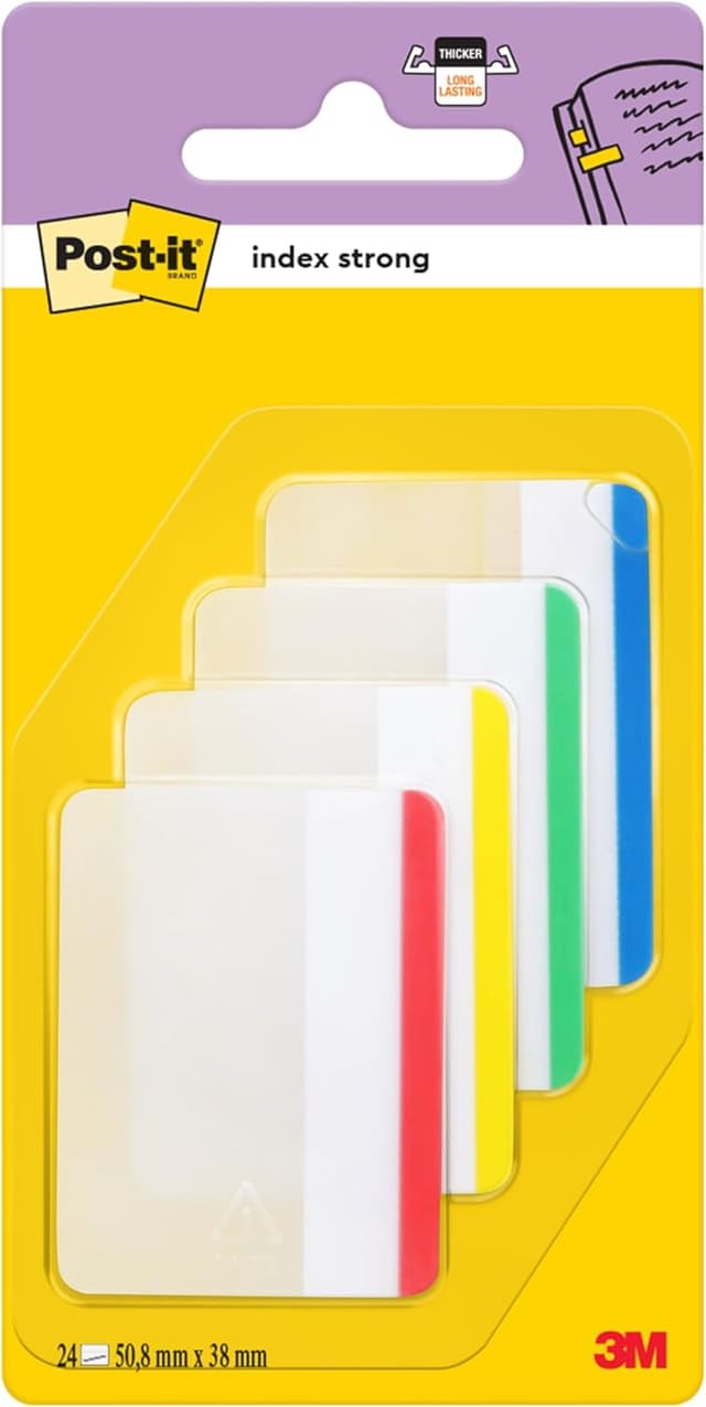 Detalle de Post-it Index Strong Filing Tabs 24 pack
