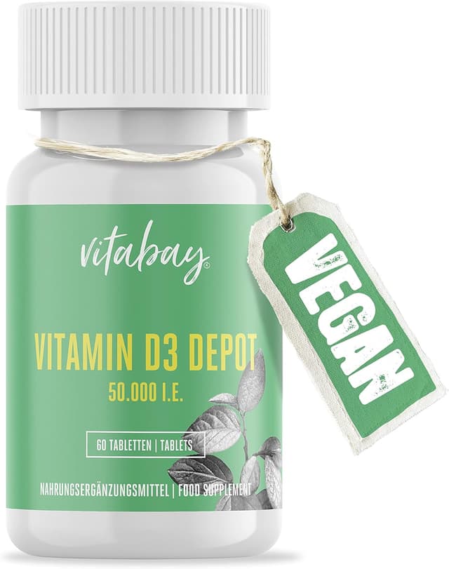 Detalle de Vitamine D3 Depot 50.000 I.E. (vit végétal) – 60 comprimés, pour environ 50 jours
