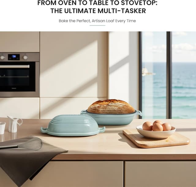 Thumbnail 6 de FRRLY Enameled Cast Iron Dutch Oven 2.8 QT 🍲