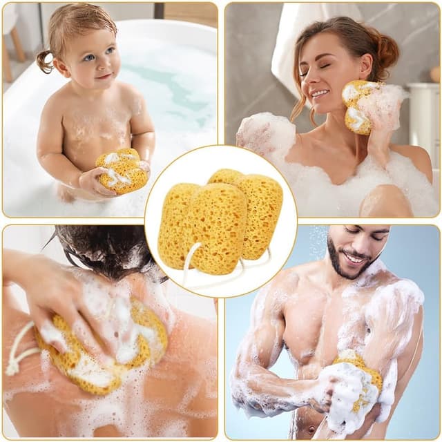 Thumbnail 5 de Flintronic 4PCS Éponge de bain 13x12x5,5 cm