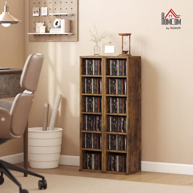 Detalle 2 de HOMCOM étagères colonnes CD 204 places