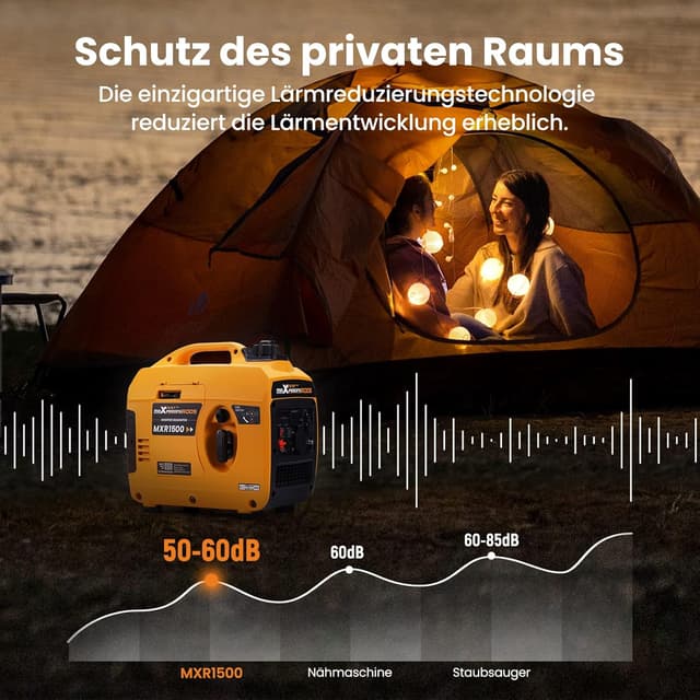 Detalle 2 de maXpeedingrods Inverter 3500W Stromerzeuger für Camping ⛺