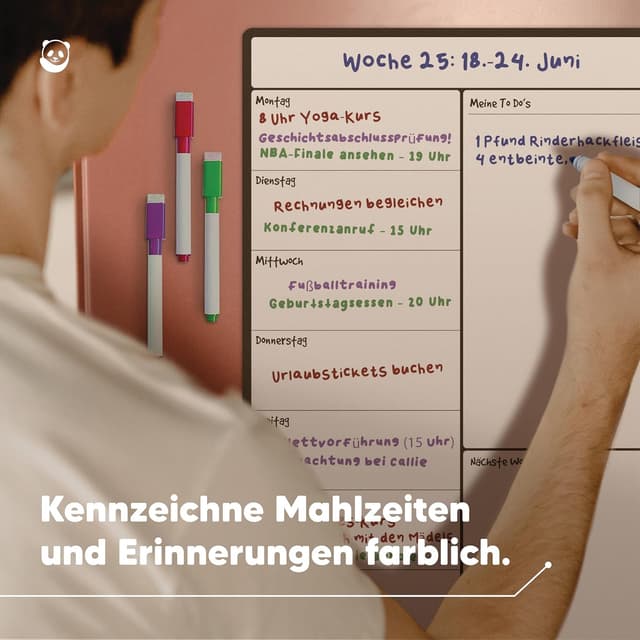 Detalle 2 de A3 Magnetischer Wochenplaner A3 für Kühlschrank