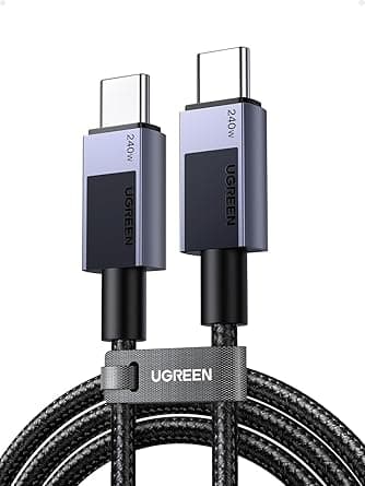 Detalle de UGREEN Cable USB C PD3.1 240W 🚀 Carga Rápida 2M