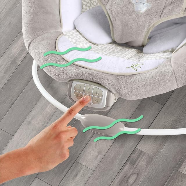 Detalle 1 de Twinkle Tails Babywippe mit Vibrationen
