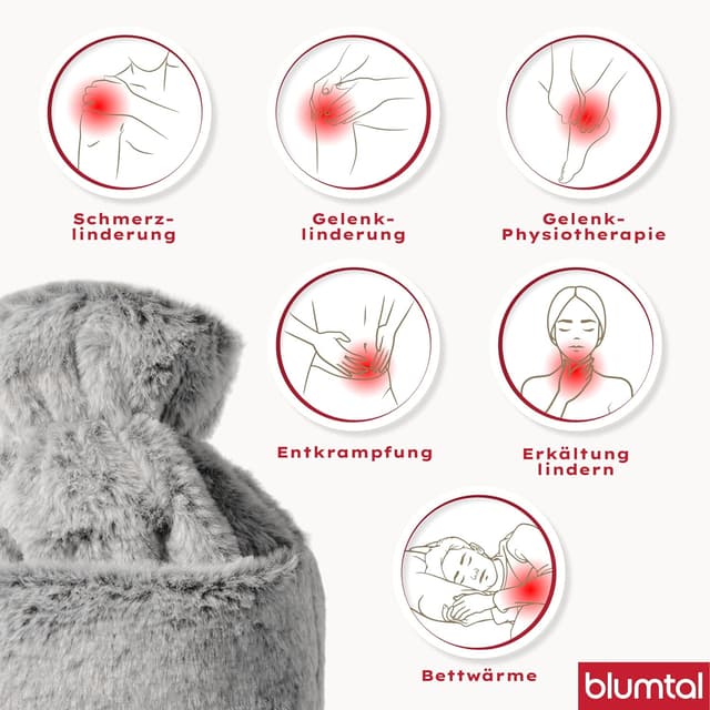 Thumbnail 5 de Blumtal Premium Wärmflasche 1,5 L