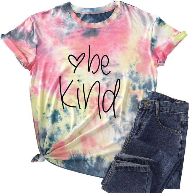 Detalle de SUWATOIN Tie Dye T Shirt Women