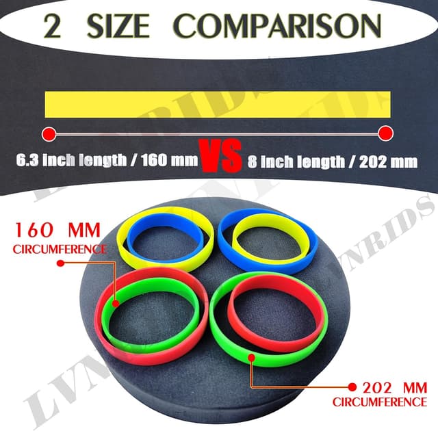 Thumbnail 3 de LVNRIDS Braccialetti silicone 100 pezzi 20,2 cm