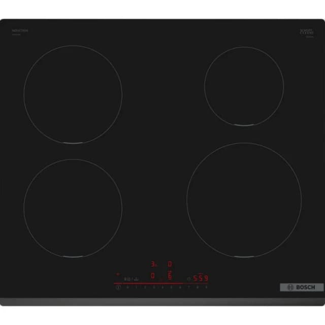 Detalle de Bosch PIE631HB1E: placa inducción 4 zonas 7400W