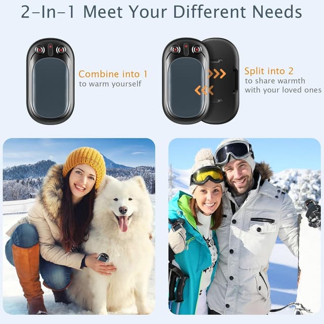 Detalle de Dwelilin Calentador de Manos Recargable 12 horas