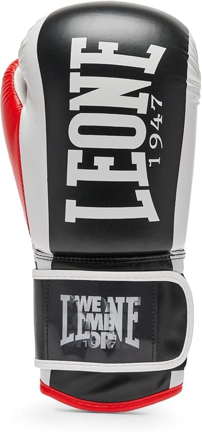 Detalle 2 de LEONE 1947 GN333 Guantes boxeo 10 oz negro 🥊